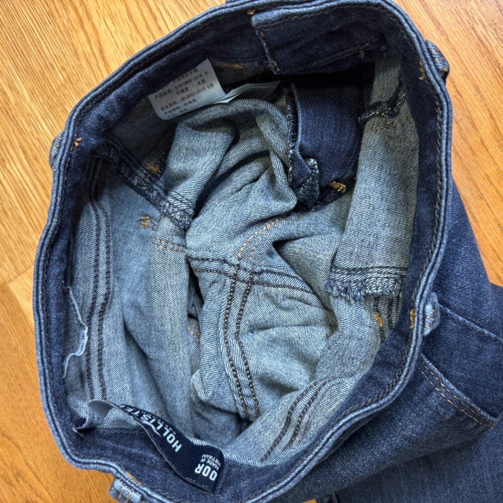 Hollister High Rise Jean Leggings Dark Wash Size 00 Regular - Picture 10 of 14